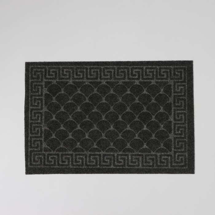Коврик влаговпитывающий «Чешуйки», 40×60 см, цвет серый