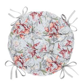 

Подушка на стул круглая «Душистый пион», размер d45 см