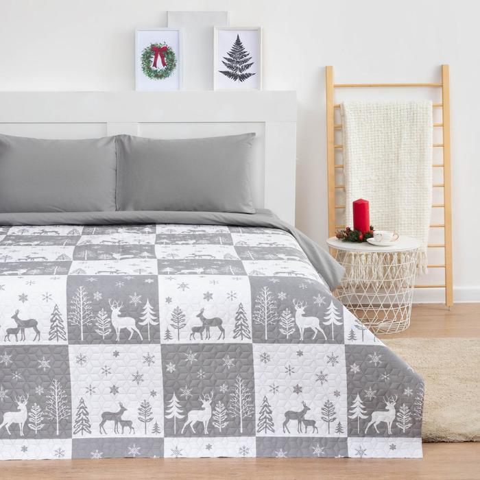 

Покрывало LoveLife 1,5 сп New year forest 150*210±5см