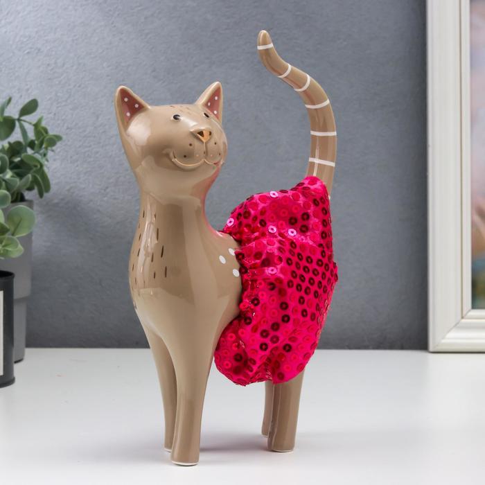 

Сувенир керамика "Кошечка в юбочке" 23,5х6х14,8 см