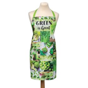 

557956 Фартук "Этель" GREEN 70х60 см, 100% хл, саржа 190 гр/м2