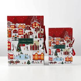 

Набор коробок - книг 2 в 1 «Зимняя сказка», 20 х 12,5 х 5 - 27 х 19,5 х 8 см