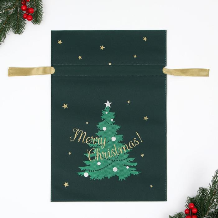 Мешок подарочный Новогоднее чудо, 30 x 45 см резинка для волос новогоднее чудо 30 см 6916178