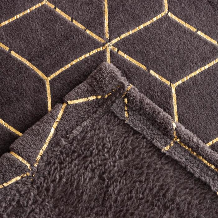 фото Плед этель «паутина» 150*200 см,100% п/э, корал-флис 220 гр/м2