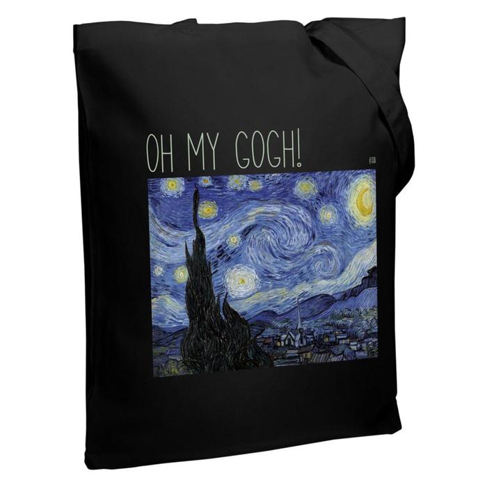 Сумка шопер, отдел без застёжки, цвет чёрный, «Oh my Gogh!»