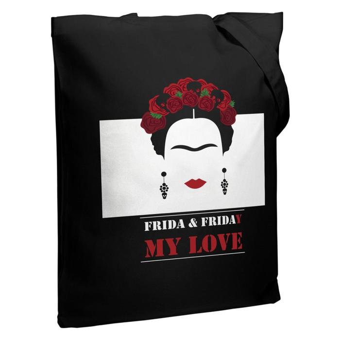 Сумка шопер, отдел без застёжки, цвет чёрный, Frida & Friday