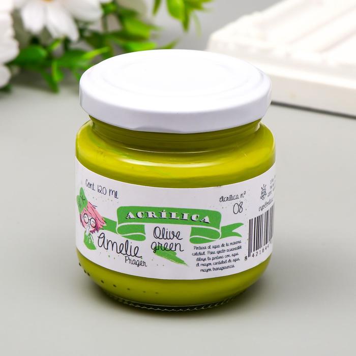 

Акриловая краска AMELIE оливково-зелёный. 120 мл