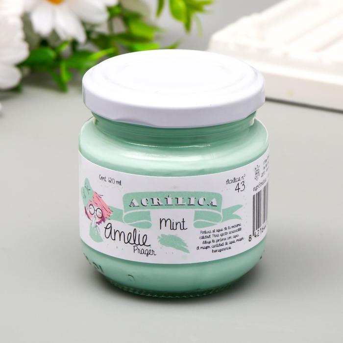 

Акриловая краска AMELIE мятный. 120 мл