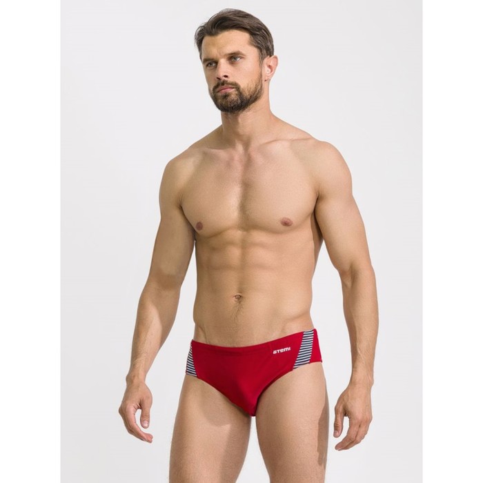 Плавки мужские для бассейна Atemi TAE 01C, цвет красный, размер 42