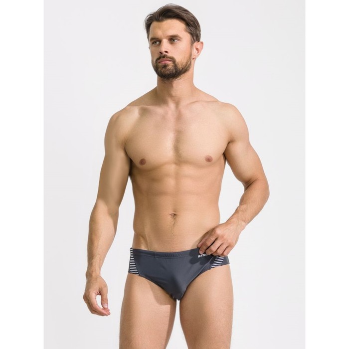 Плавки мужские для бассейна Atemi TAE 01C, цвет серый, размер 42
