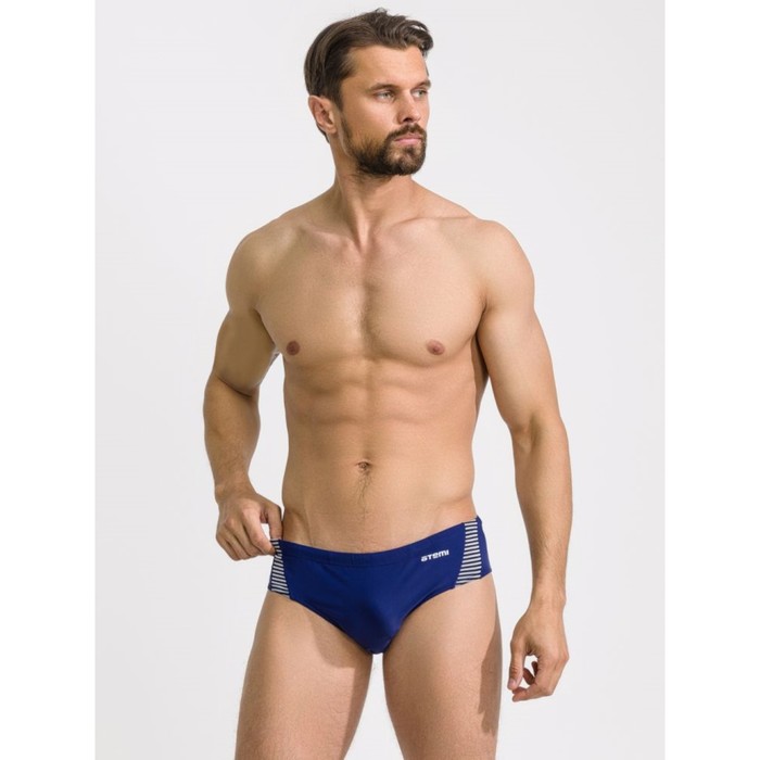 Плавки мужские для бассейна Atemi TAE 01C, цвет синий, размер 42