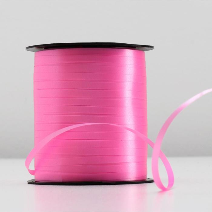 Лента упаковочная простая, цвет розовый 0,5 см х 225 м