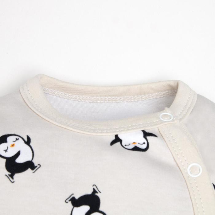 фото Комбинезон крошка я "пингвин", рост 74-80 см, серый