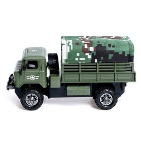 

Грузовик радиоуправляемый «Военный», работает от батареек, МИКС
