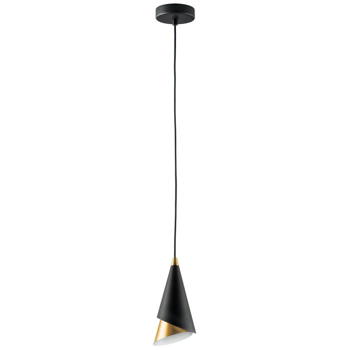Светильник Cone, 1x40Вт E14, цвет чёрный светильник cone 6x40вт e14 цвет чёрный