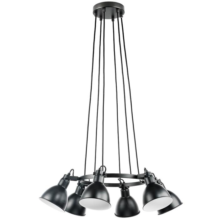 Светильник Acrobata, 6x40Вт E14, цвет чёрный светильник acrobata 6x40вт e14 цвет хром