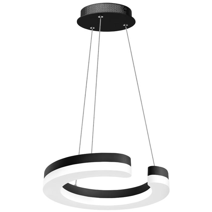 Светильник Unitario, 11,5Вт LED, 1265лм, 3000К, цвет чёрный, IP40