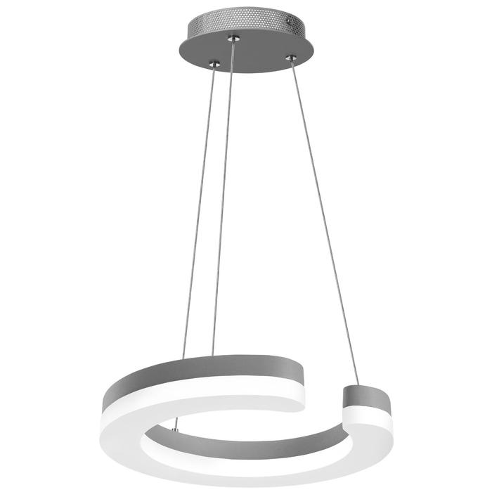 Светильник Unitario, 11,5Вт LED, 1265лм, 3000К, цвет серебро, IP40