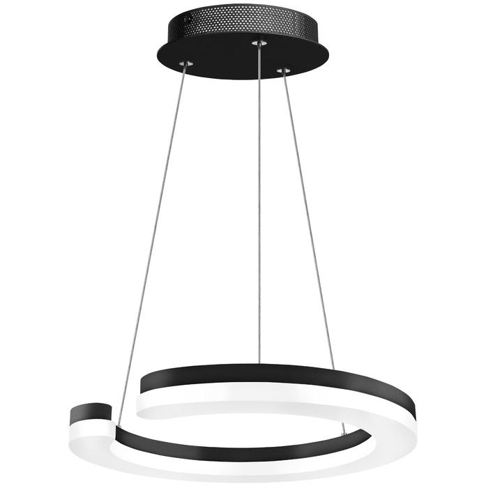 Светильник Unitario, 24Вт LED, 2640лм, 3000К, цвет чёрный, IP40