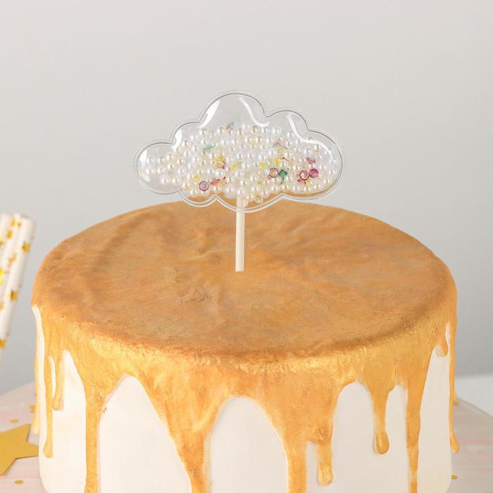 Топпер для торта «Конфетти. Облачко», 12×7,5 см