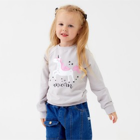 Свитшот для девочки KAFTAN 'Unicorn', размер 32 (110-116) Ош
