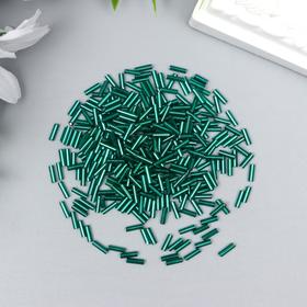 

Стеклярус металлизированный "Hobby time", 6 мм, 60 гр изумрудный, №16