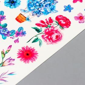

Татуировка на тело "Цветочки" 10х15 см