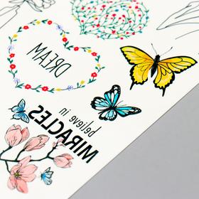 

Татуировка на тело "Мечты" 10х15 см