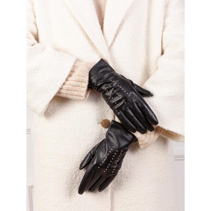 

Перчатки женские, размер 8.5, цвет чёрный