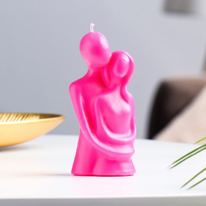 Свеча фигурная Влюбленные, 12 см, розовая свеча фигурная влюбленная пара 15х5 см розовая