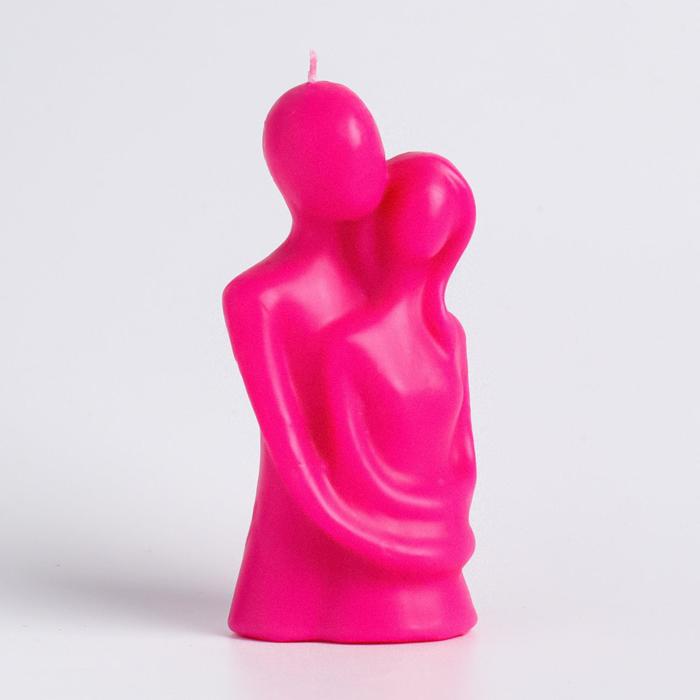 фото Свеча фигурная "влюбленные", 12 см, розовая дарим красиво