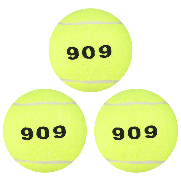 Мяч для большого тенниса № 909, тренировочный (набор 3 шт), микс