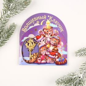 

Ключ мини тигр "К исполнению желаний", зол