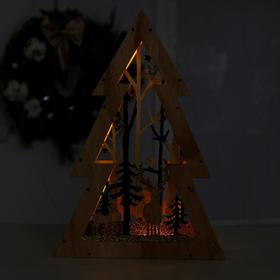 

Новогодний декор с подсветкой «Ёлочка с двумя оленями» 20×5×29 см