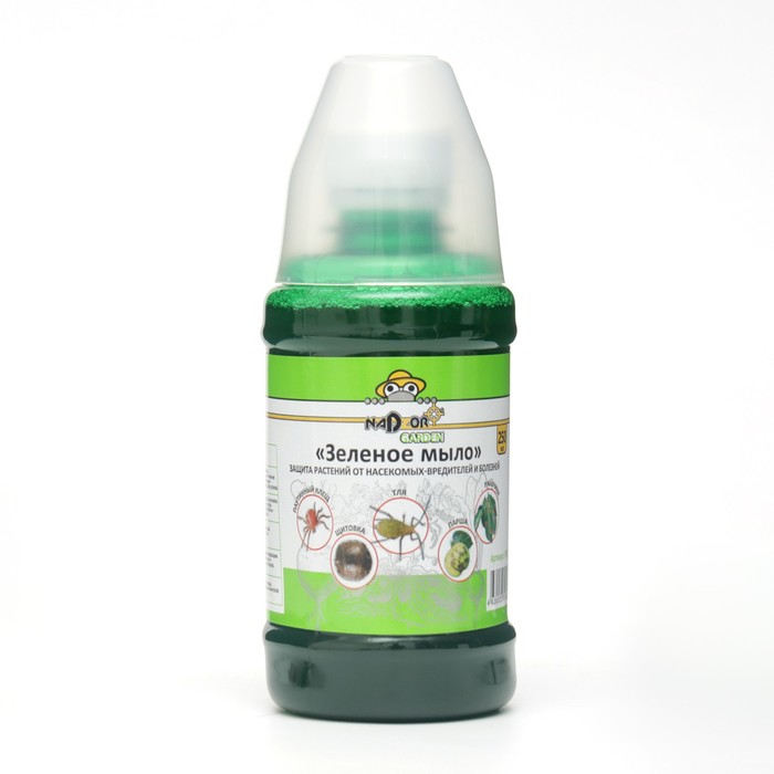 Зеленое мыло Nadzor Garden, от насекомых вредителей, 250 мл зеленое мыло средство от насекомых вредителей 250 мл