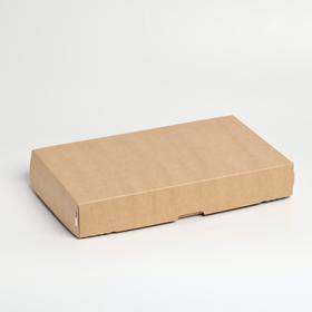 Кондитерская упаковка, крафтовая, 25 х 15 х 4 см Ош