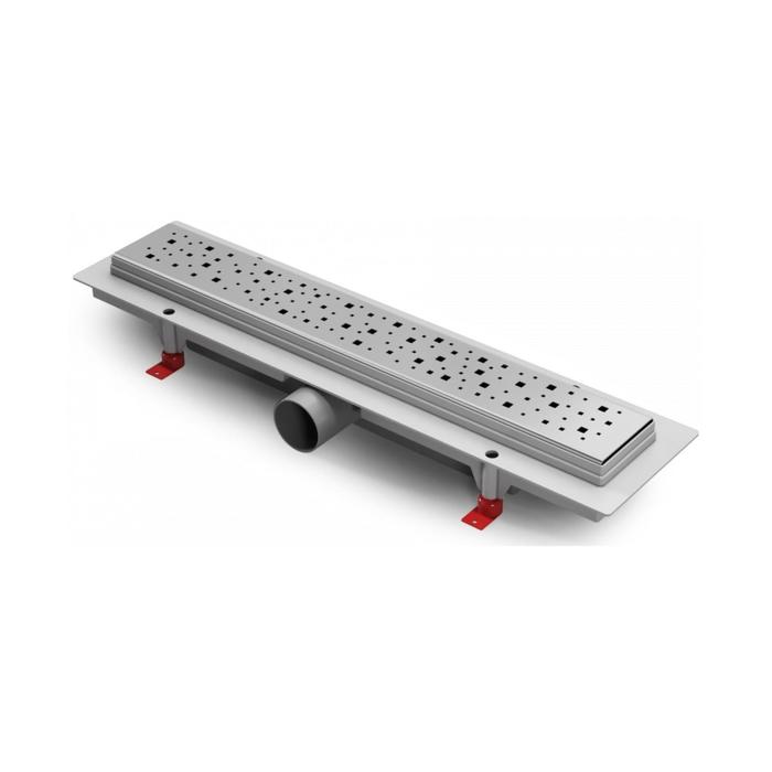 Трап MCH CH 350 S, d=40 мм, линейный, 350х60х1,5 мм, мокрый и сухой затвор, боковой слив