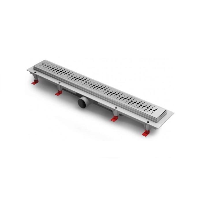 Трап MCH CH 650 B, d=40 мм, линейный, 650х60х1,5 мм, мокрый и сухой затвор, боковой слив