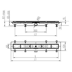 

Трап MCH CH 650 MC, d=40 мм, линейный, 650х60х1,5 мм, мокрый/сухой затвор, бок.слив, черный 740239