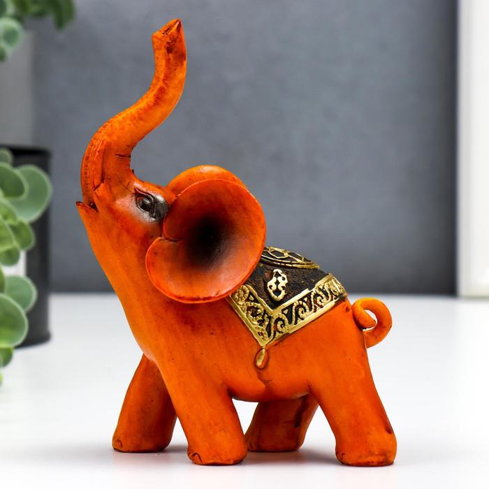Сувенир полистоун Слон под дерево с узорами на попоне 13х5х11 см сувенир полистоун слон в золотой попоне с узорами лак 10х5х12 см