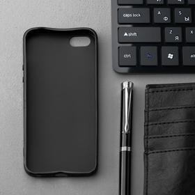 

Чехол Innovation, для iPhone 5/5S/SE (2016), силиконовый, матовый, черный