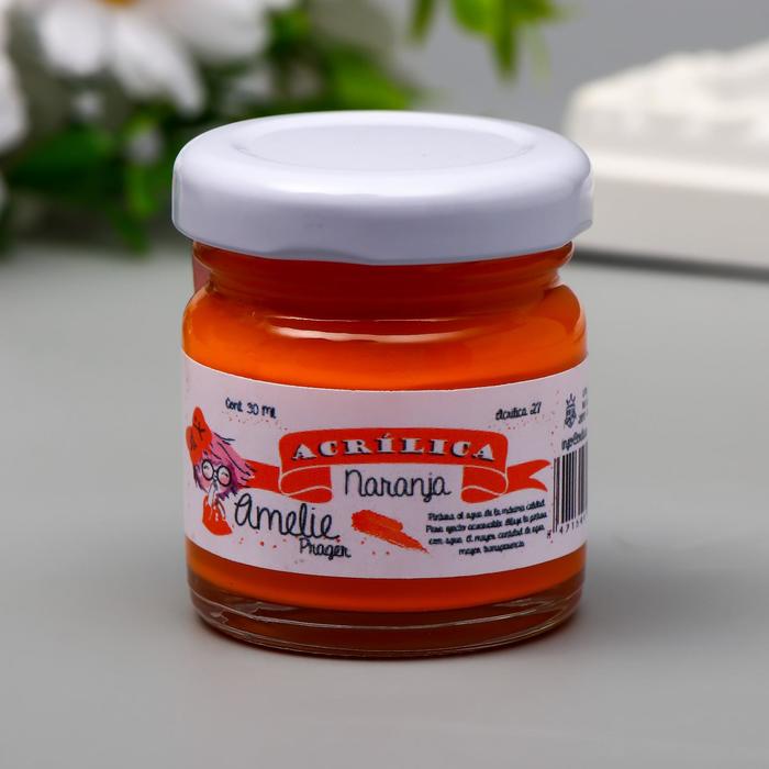 

Акриловая краска AMELIE апельсин, 30 мл