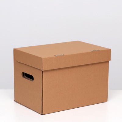Коробка для хранения А4, бурая, 32,5 x 23,5 x 23,5 см