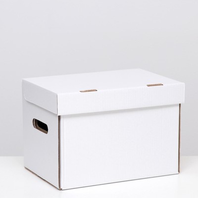 Коробка для хранения А4, белая, 32,5 x 23,5 x 23,5