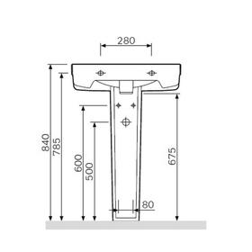 

Пьедестал AM.PM Bliss L C534910WH, цвет белый