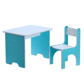 Комплект детской мебели «Бело-бирюзовый» Ош