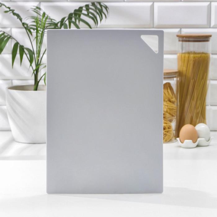фото Доска разделочная гибкая, 35,2×25,2 см, цвет серый альтернатива