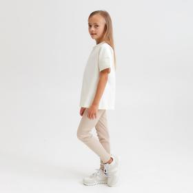 

Лосины для девочки MINAKU: Casual Collection KIDS цвет бежевый, рост 134