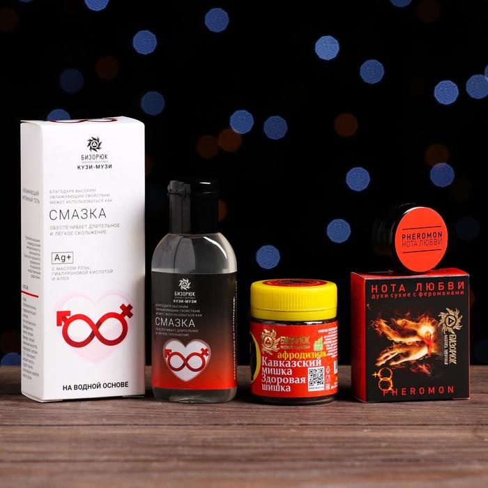 

Новогодний подарочный набор «18+», органический: гель для интимной гигиены, духи сухие, афродизиак кавказский