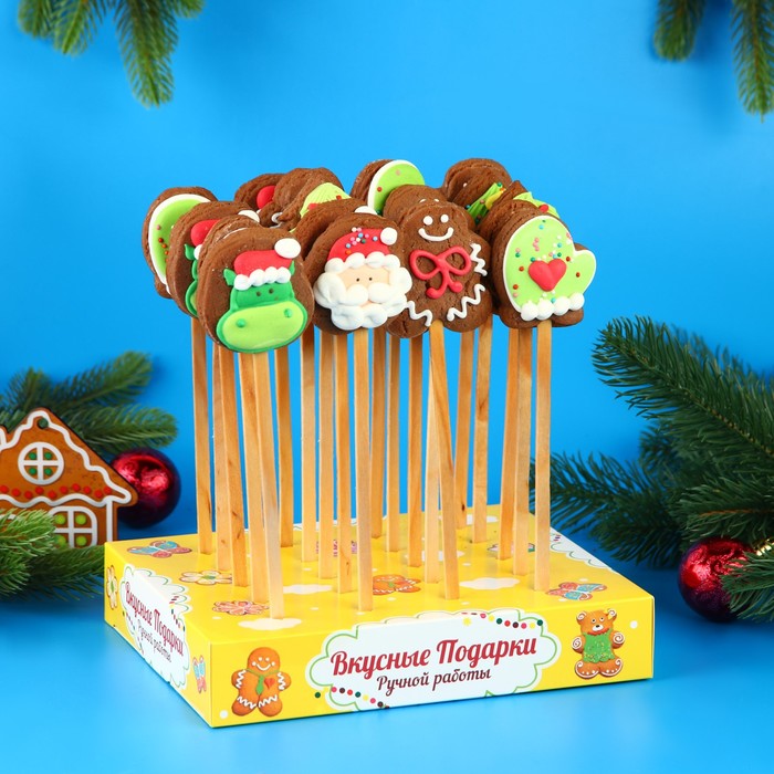 Печенье на палочке медовое «Новогоднее», 15 г